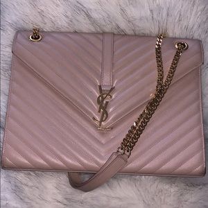 Saint laurent envelope nude purse